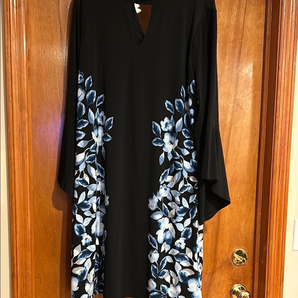 Elegant Black Floral Dress